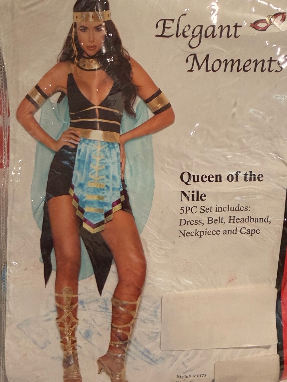 Elegant Moments Black, Gold & Blue Queen of the Nile Costume
